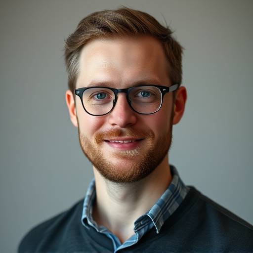 Portrætfoto af Rasmus Jensen, Lydassistent hos Lydklar Studios